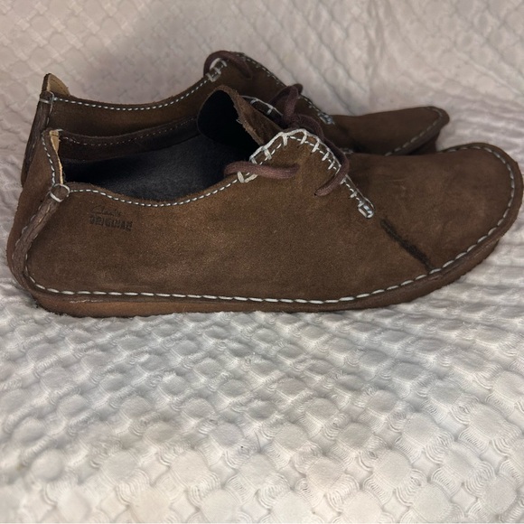 Clarks Originals Desert Trek Brown Suede Lace-Up Shoes Women’s 9M Crepe Sole - Picture 4 of 9